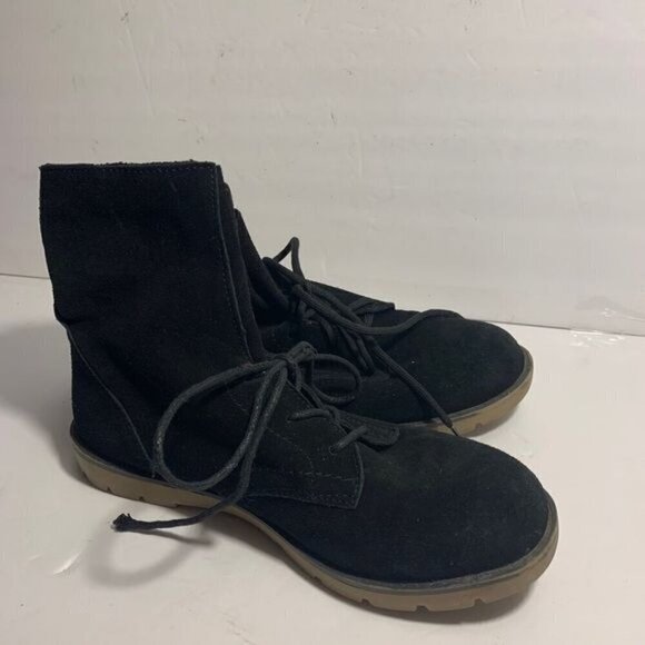 Dirty Laundry black suede leather lace up boots - Picture 8 of 10